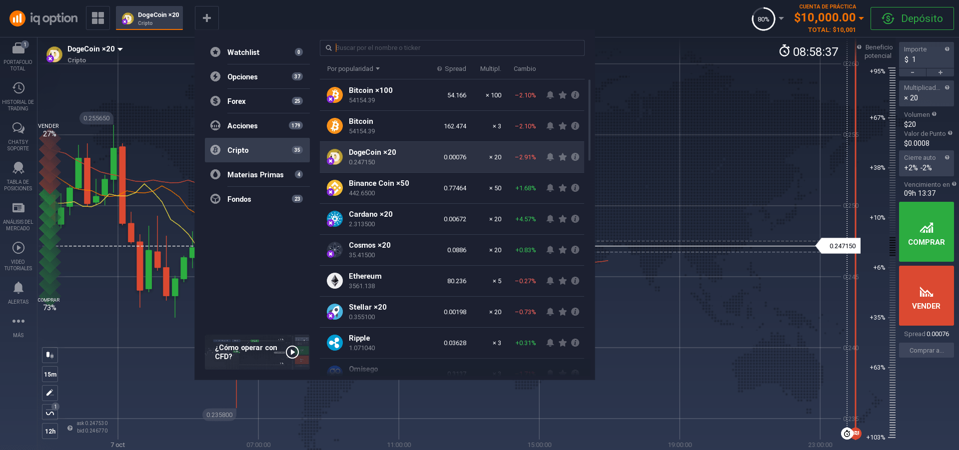 Elegir una criptomoneda Elegir una criptomoneda