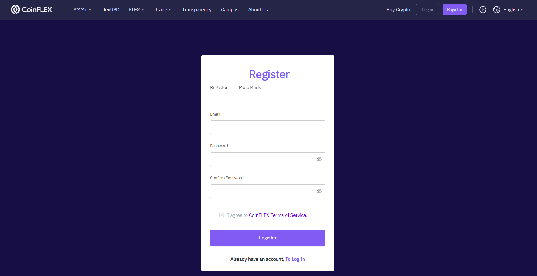 Registro en la plataforma Registro en la plataforma