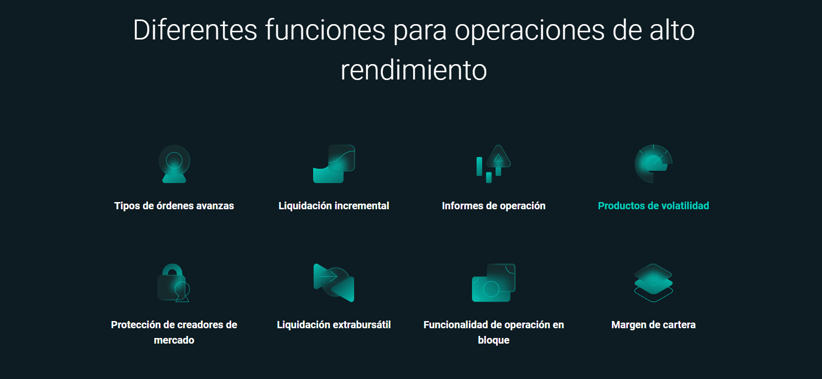 Funciones de Deribit Funciones de Deribit