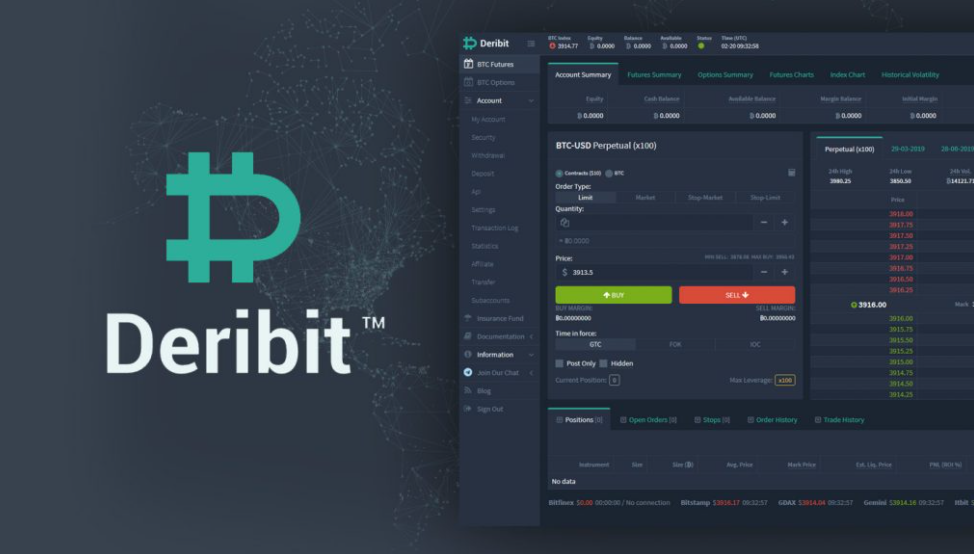Plataforma de negociación de derivados de criptomonedas Deribit Plataforma de negociación de derivados de criptomonedas Deribit