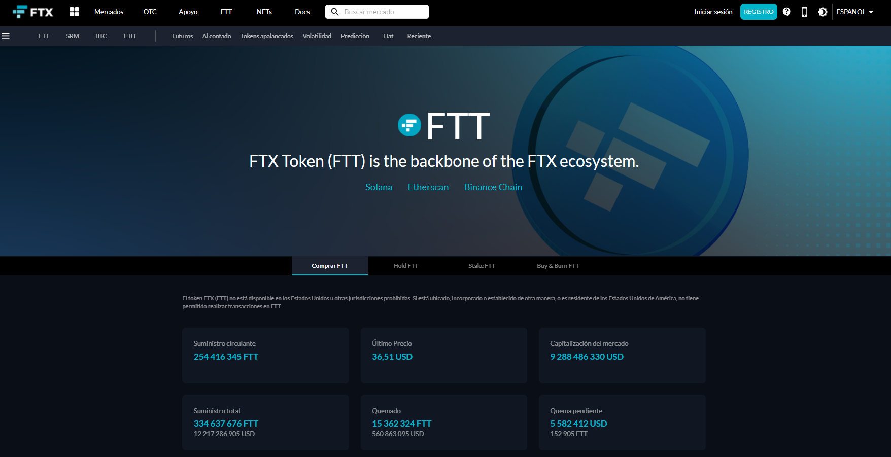 Ecosistema FTX Ecosistema FTX