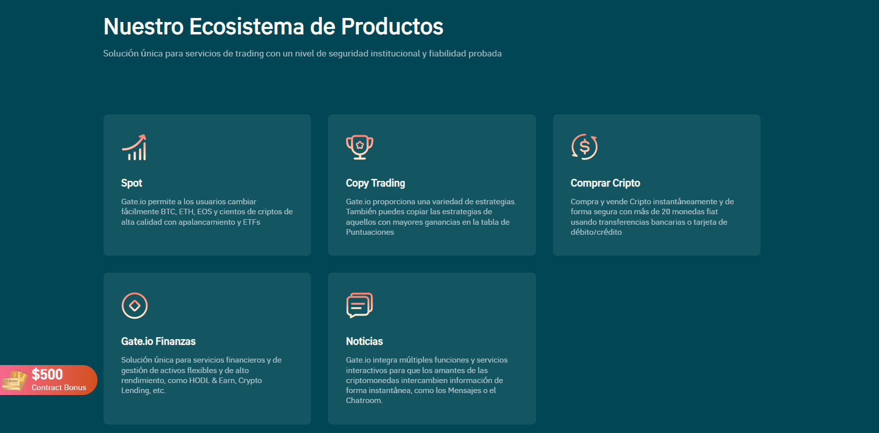 La plataforma Gate.io ofrece variedad de productos La plataforma Gate.io ofrece variedad de productos