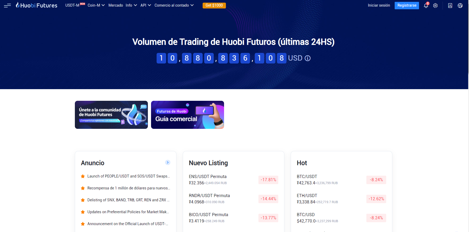 La plataforma Huobi Global ofrece comercio con futuros criptomonedas La plataforma Huobi Global ofrece comercio con futuros criptomonedas