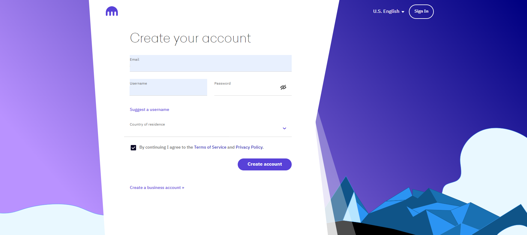 Registro en Kraken Registro en Kraken