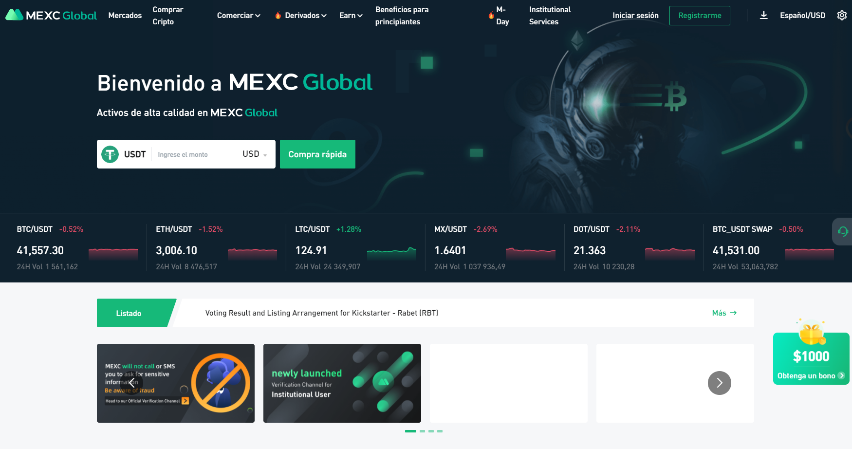 Plataforma MEXC Plataforma MEXC