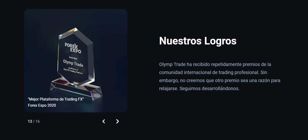 ¡El bróker tiene más de 15 premios! ¡El bróker tiene más de 15 premios!