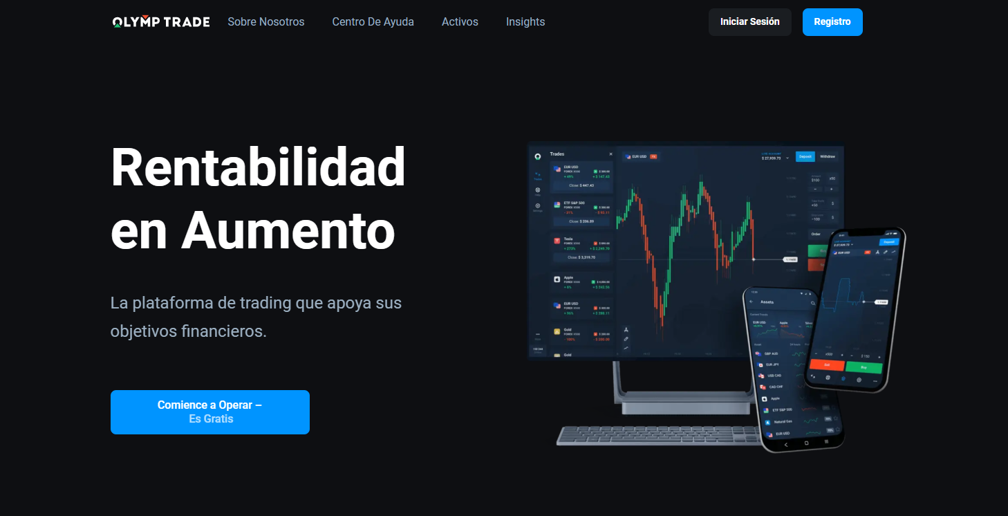 Comienza tu comercio eficiente con Olymp Trade Comienza tu comercio eficiente con Olymp Trade
