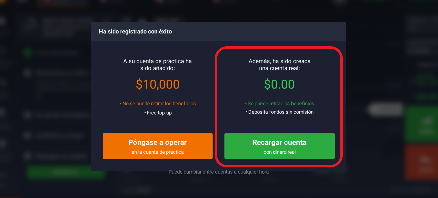 Cuenta real Cuenta real
