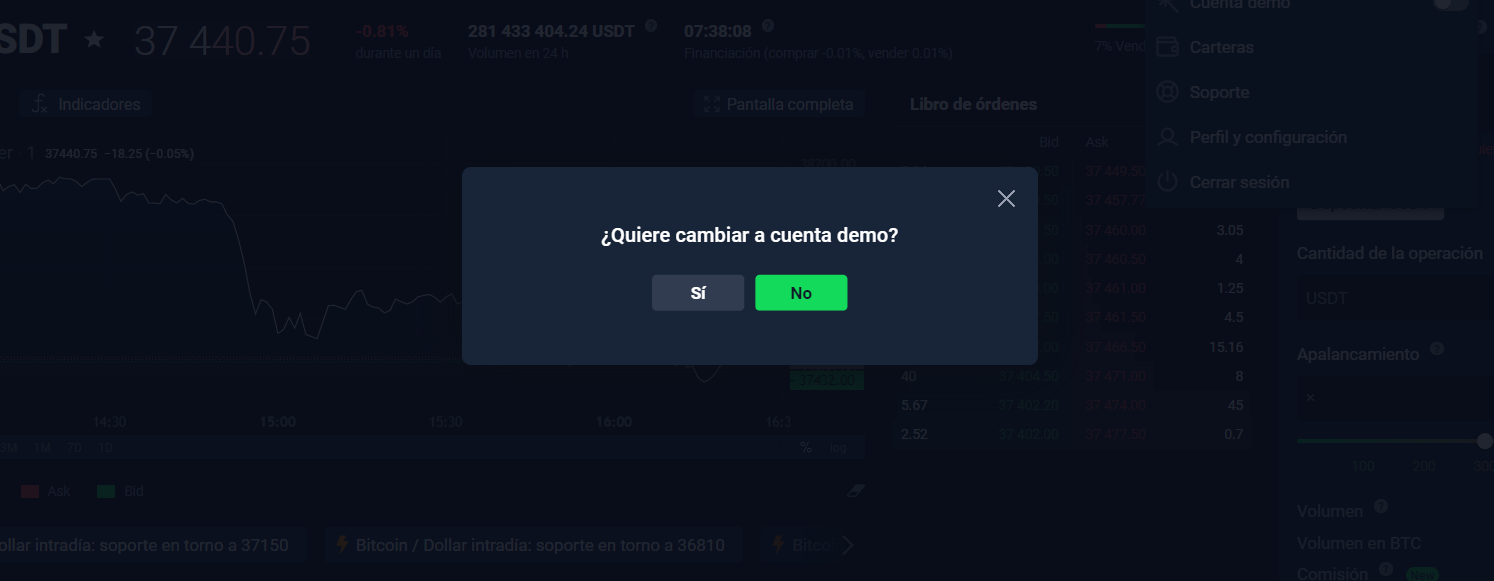 Use una cuenta demo para mejorar sus habilidades Use una cuenta demo para mejorar sus habilidades