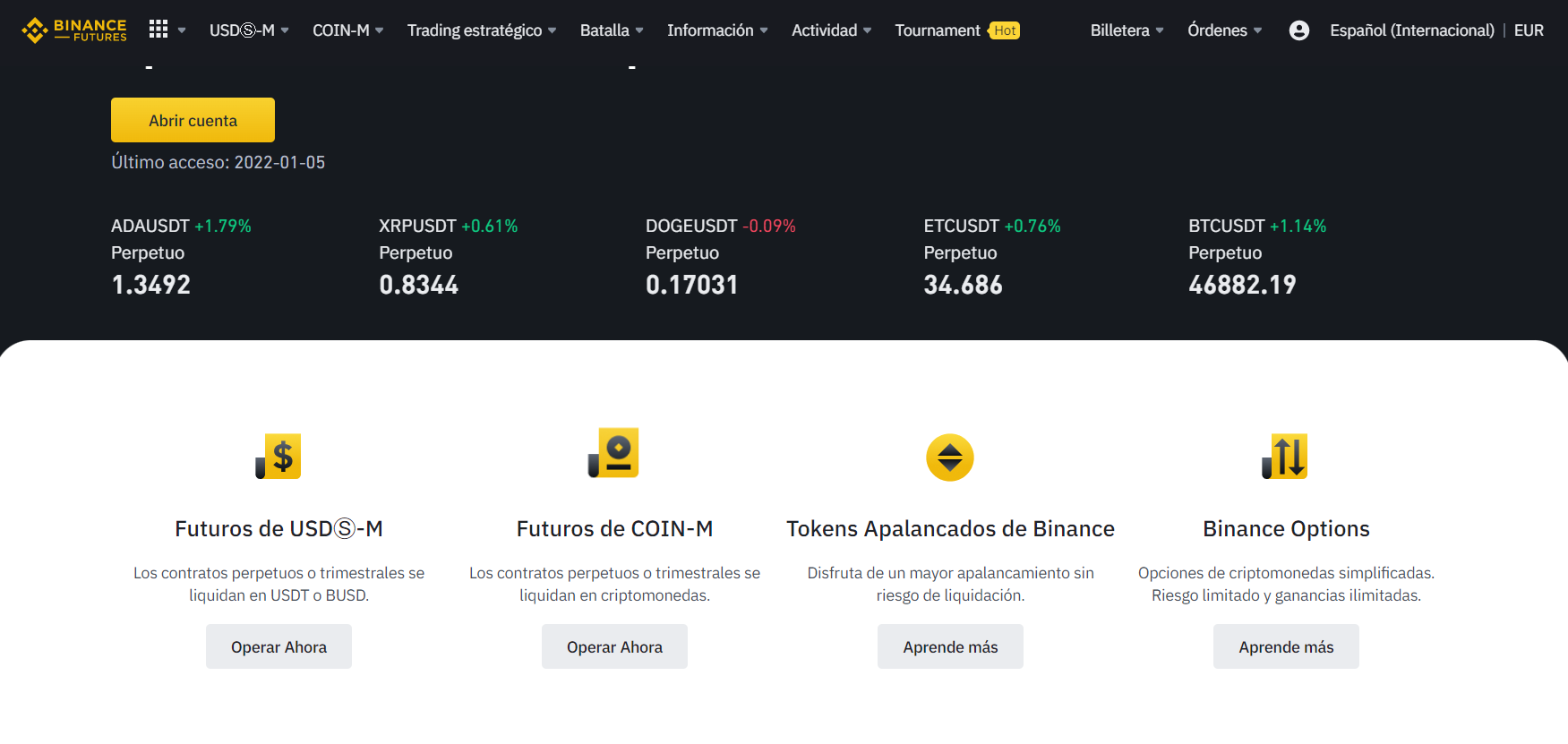 Cripto futuros de Binance en Mexico Cripto futuros de Binance en Mexico