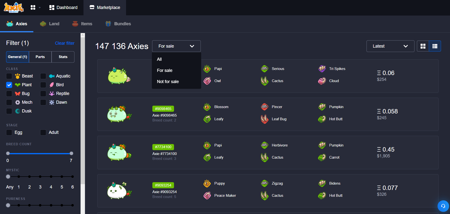 Compre Axies exclusivos en Axie Infinity Market Compre Axies exclusivos en Axie Infinity Market
